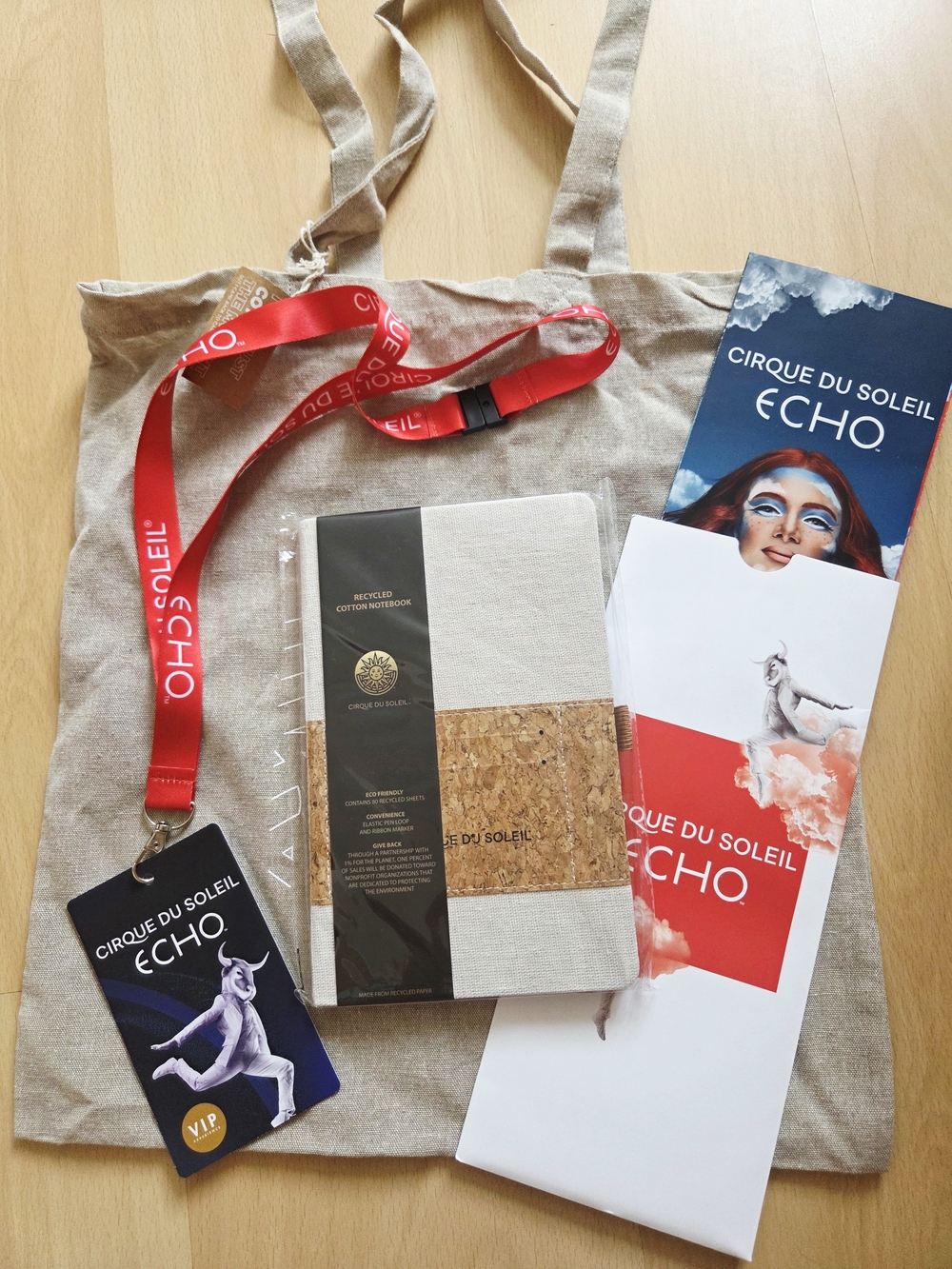 NWT Cirque du Soleil Echo Canvas Tote Bag